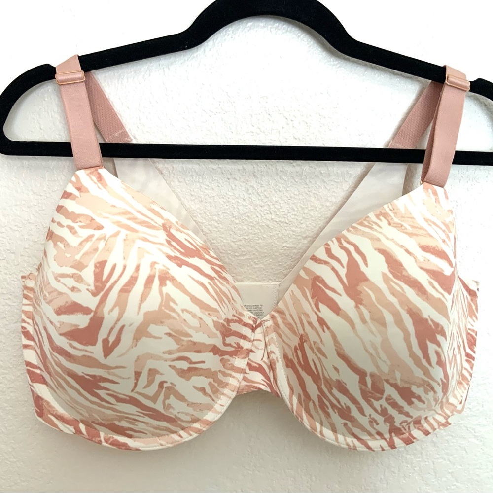 Soma 38DDD Vanishing 360 Perfect Coverage Bra animal print Underwired
